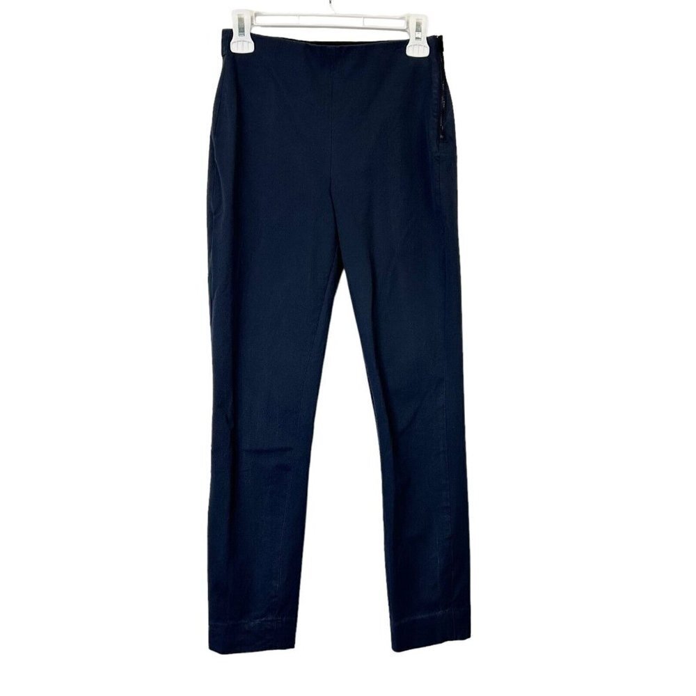Everlane Side Zip‎ Stretch Pants Womens Size 2 Navy Blue